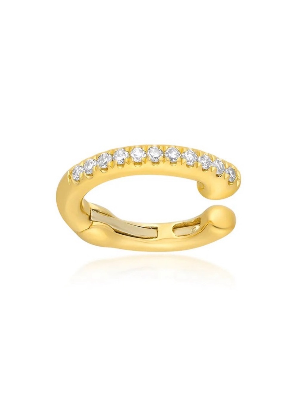 Ef Collection Diamond Cartilage Ear Cuff
